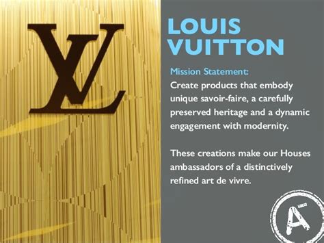 louis vuitton vision statement.